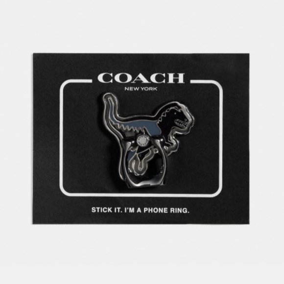 Coach Other - Coach Rexy Phone Grip Blue Denim Metal Stand Ring Holder Adhesive Socket